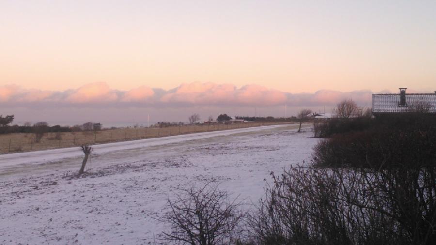 Vintermorgon, utsikt fr Makrillvägen mot NV